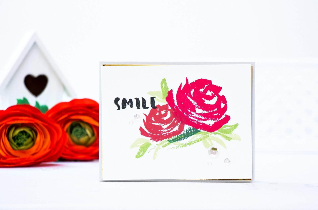 Altenew Clear Stamps Brush Art Floral Stamp Set