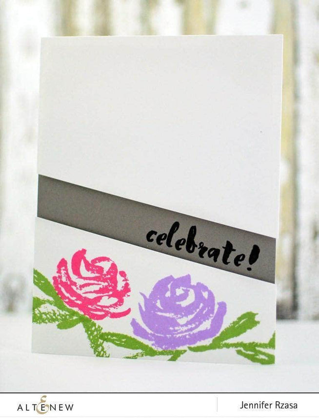 Altenew Clear Stamps Brush Art Floral Stamp Set