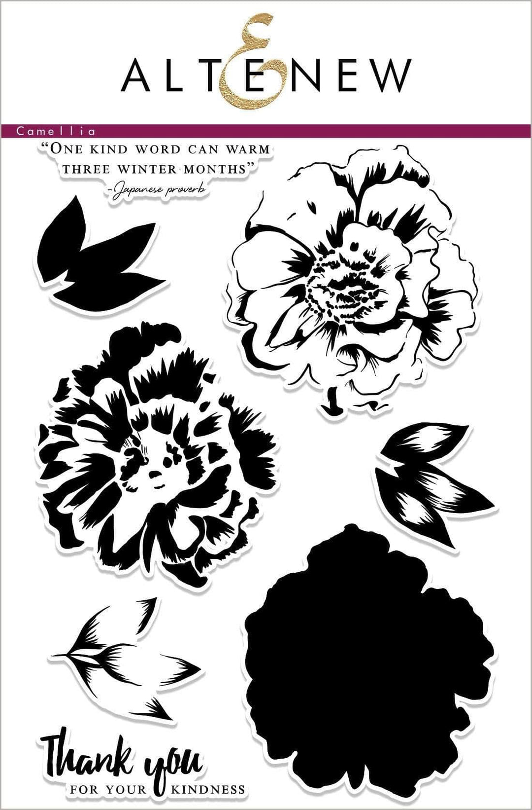 Photocentric Clear Stamps Build-A-Flower: Camellia Stamp Set