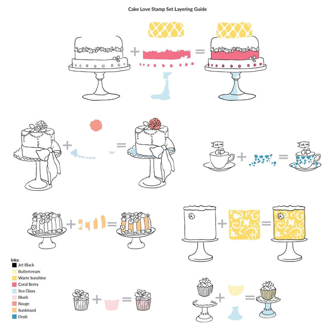 Photocentric Clear Stamps Cake Love Stamp Set