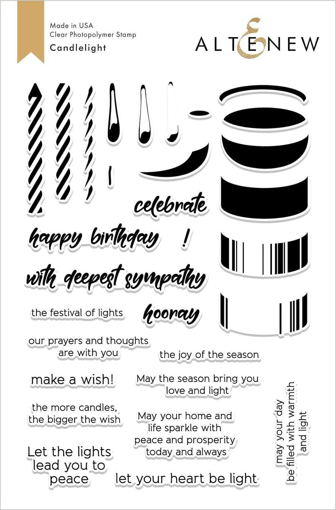 Photocentric Clear Stamps Z - Candlelight Stamp Set