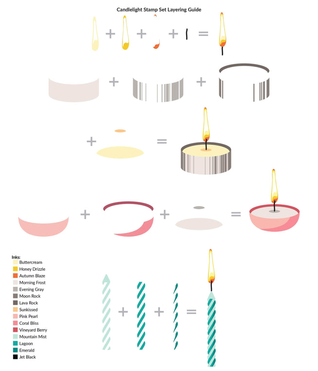 Photocentric Clear Stamps Z - Candlelight Stamp Set