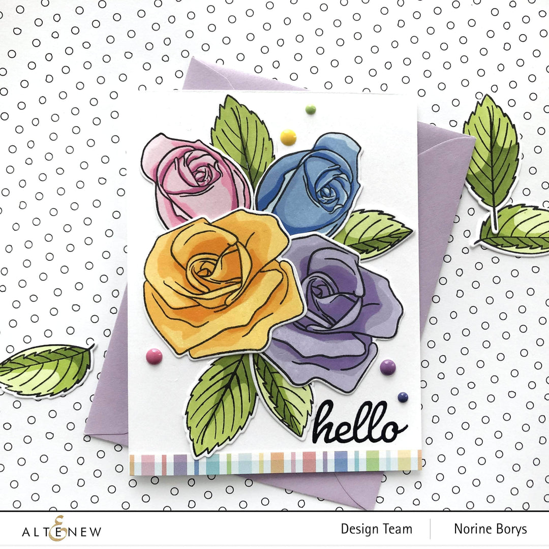 Photocentric Clear Stamps Cartoon Rose Stamp Set