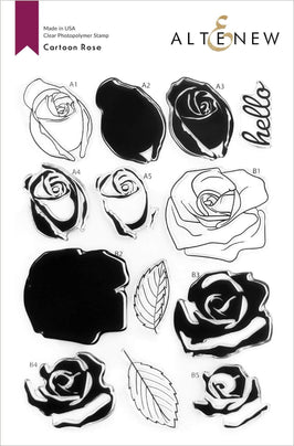 Photocentric Clear Stamps Cartoon Rose Stamp Set