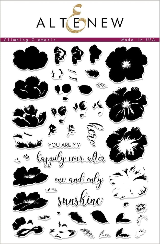 Photocentric Clear Stamps Climbing Clematis Stamp Set