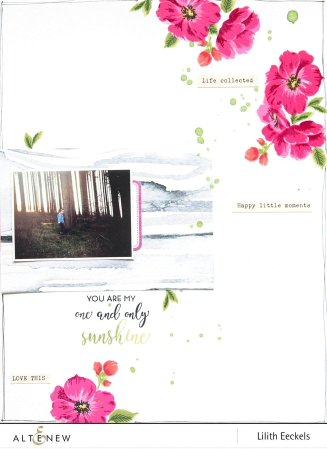Photocentric Clear Stamps Climbing Clematis Stamp Set