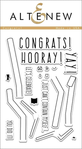 Altenew Clear Stamps Congrats! Stamp Set