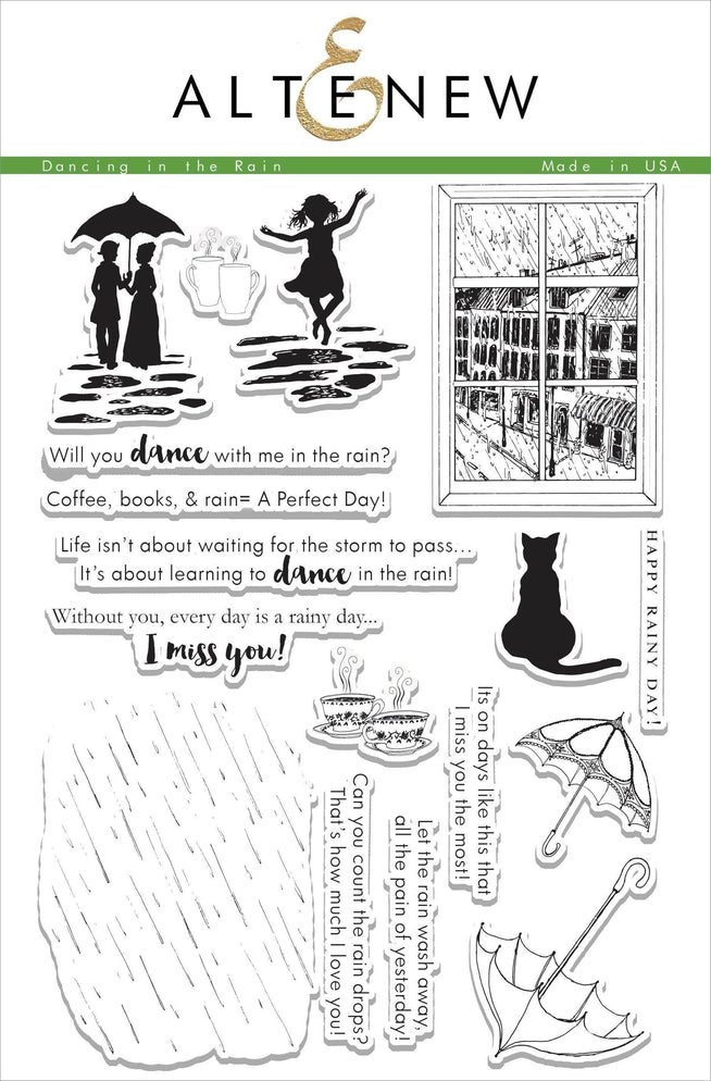 Photocentric Clear Stamps Dancing In The Rain Stamp Set