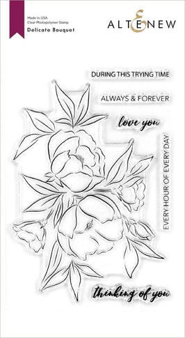 Photocentric Clear Stamps Delicate Bouquet Stamp Set