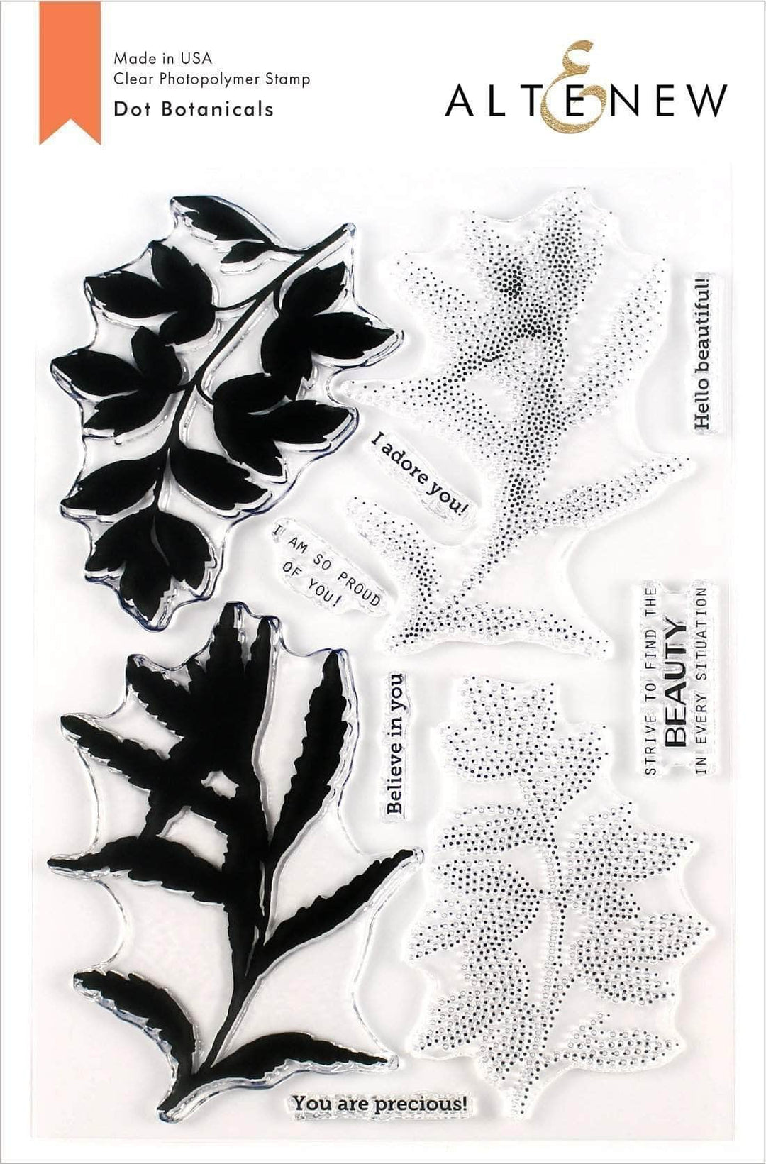 Photocentric Clear Stamps Z - Dot Botanicals Stamp Set