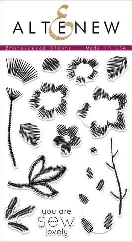 Photocentric Clear Stamps Embroidered Blooms Stamp Set