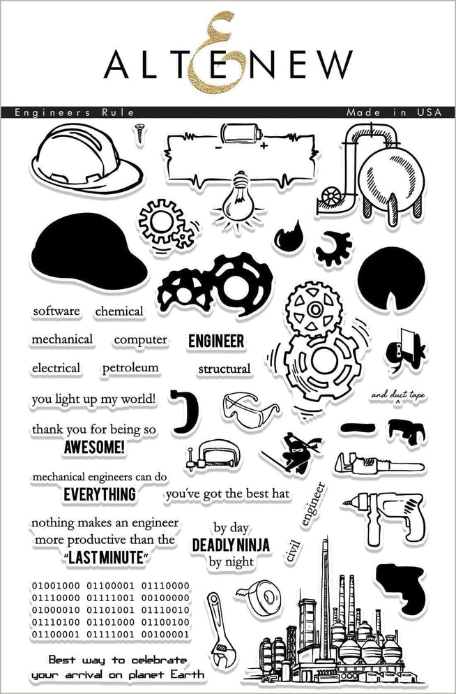 Photocentric Clear Stamps Engineers Rule Stamp Set