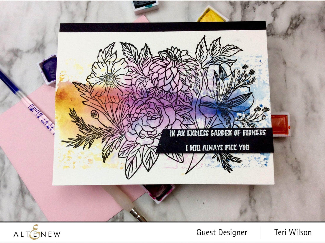Photocentric Clear Stamps Exotic Garden Stamp Set