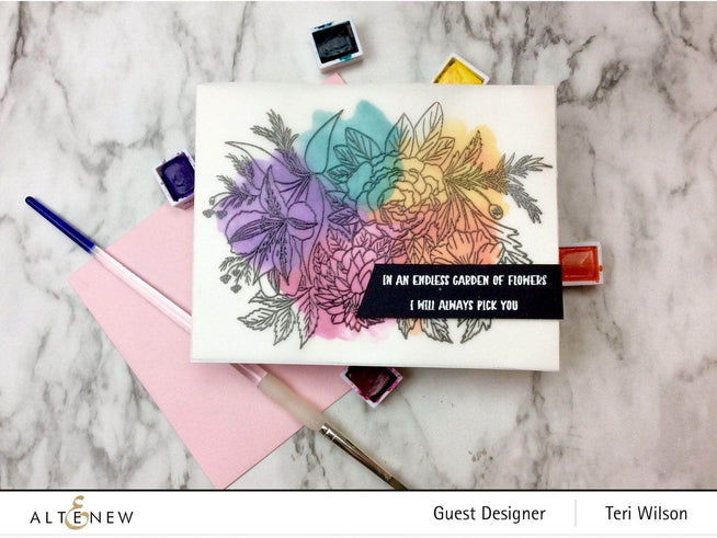 Photocentric Clear Stamps Exotic Garden Stamp Set