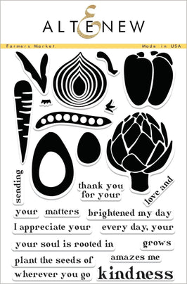 Photocentric Clear Stamps Farmers Market Stamp Set