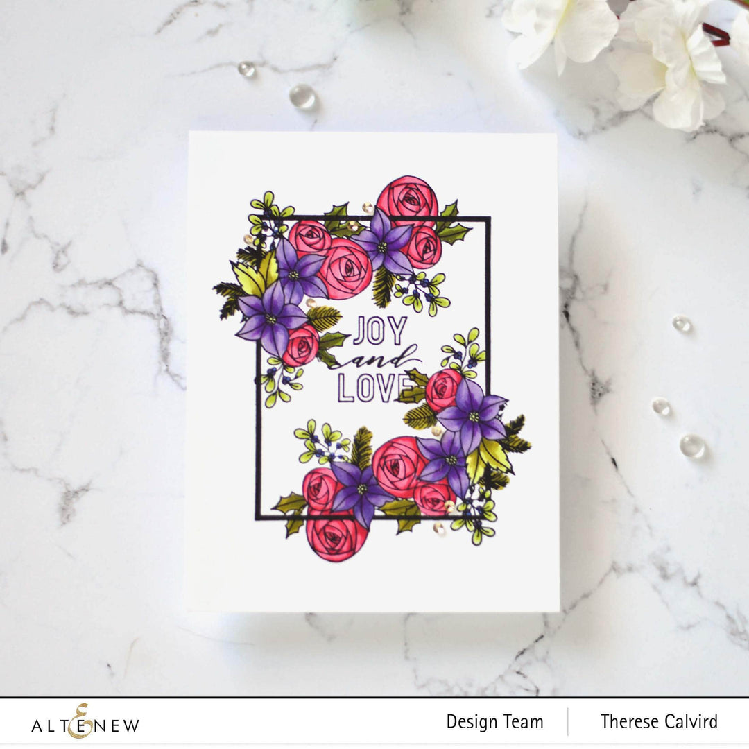 Photocentric Clear Stamps Z - Festive Floral Frame Stamp Set