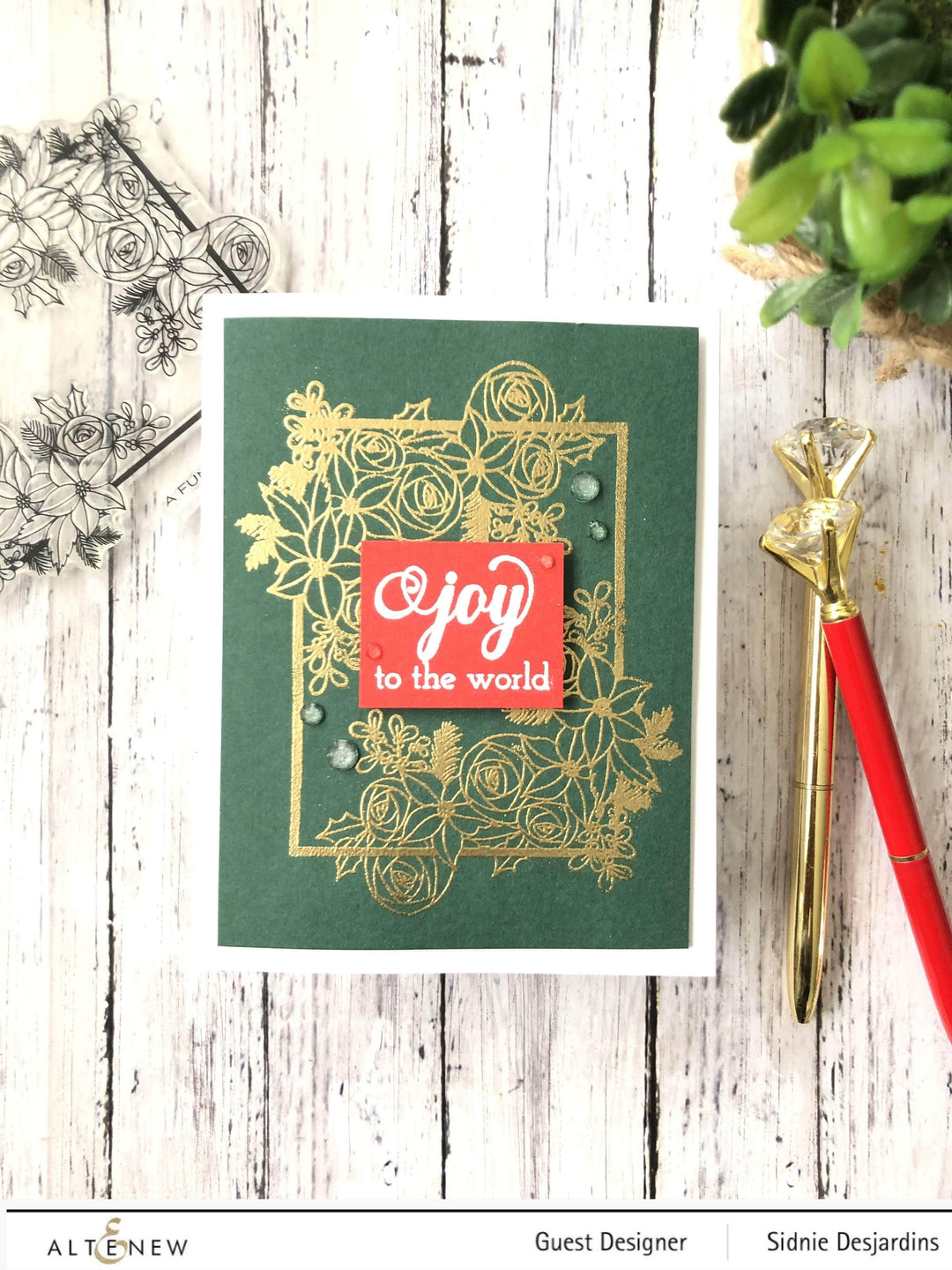 Photocentric Clear Stamps Z - Festive Floral Frame Stamp Set