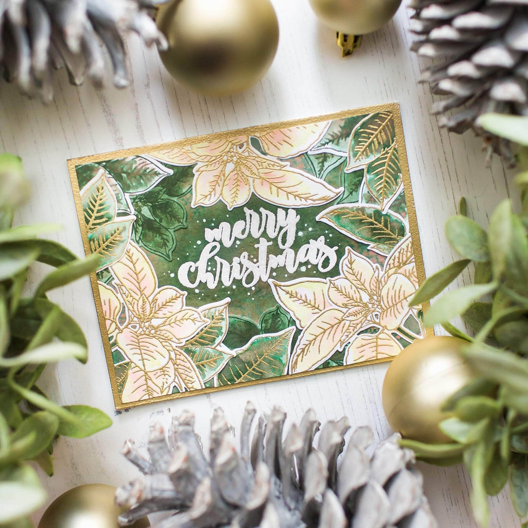 Photocentric Clear Stamps Festive Poinsettia Stamp Set