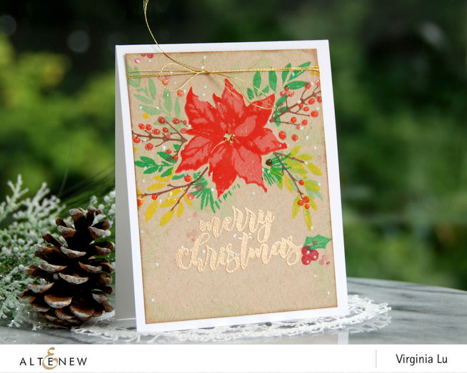 Photocentric Clear Stamps Festive Poinsettia Stamp Set
