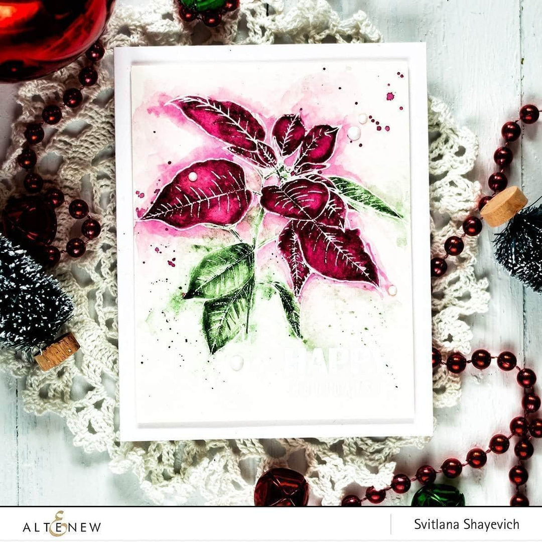 Photocentric Clear Stamps Festive Poinsettia Stamp Set