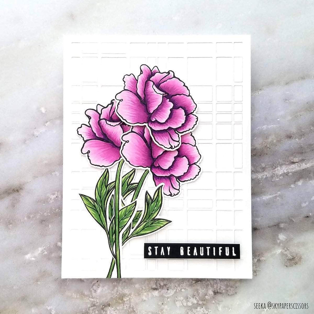 Photocentric Clear Stamps Z - Frilled Petals Stamp Set