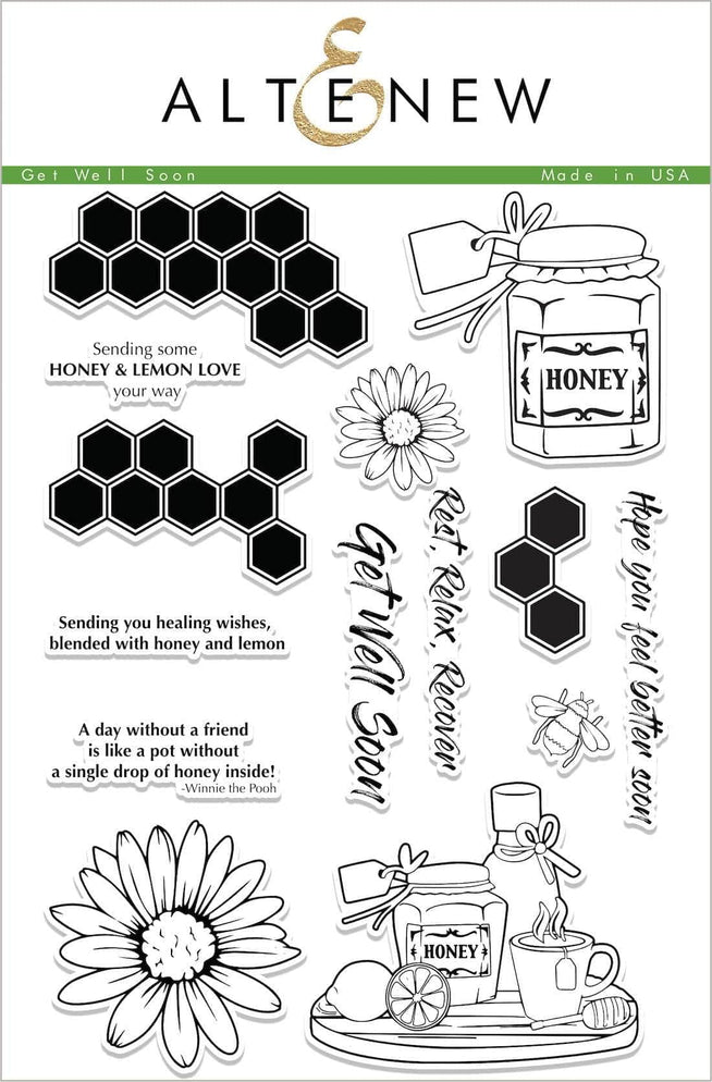 Photocentric Clear Stamps Get Well Soon Stamp Set