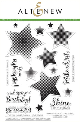 Photocentric Clear Stamps Halftone Stars Stamp Set