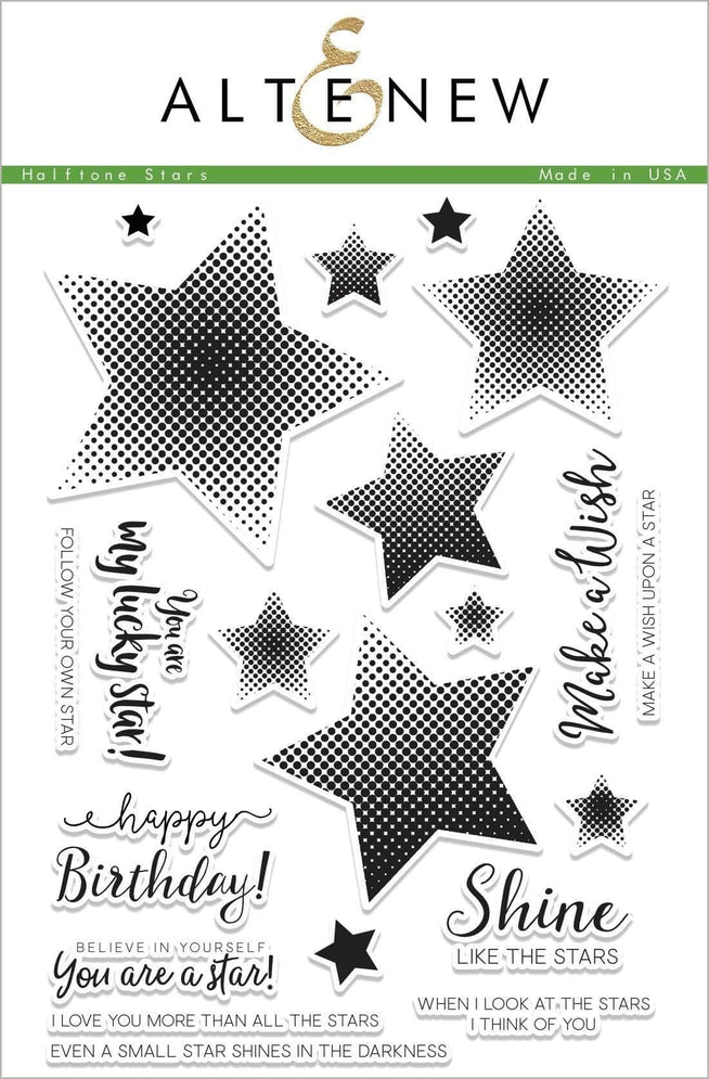 Photocentric Clear Stamps Halftone Stars Stamp Set