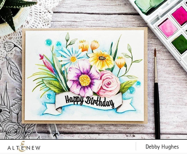 Photocentric Clear Stamps Happy Bloom Stamp Set