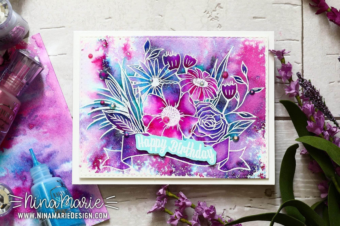 Photocentric Clear Stamps Happy Bloom Stamp Set