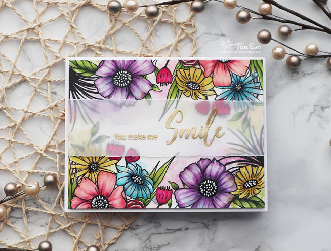 Photocentric Clear Stamps Happy Bloom Stamp Set