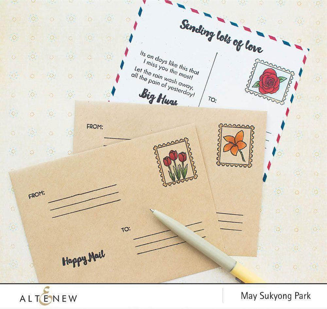 Photocentric Clear Stamps Happy Mail Stamp Set