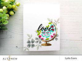 Photocentric Clear Stamps Heart Flowers Stamp Set