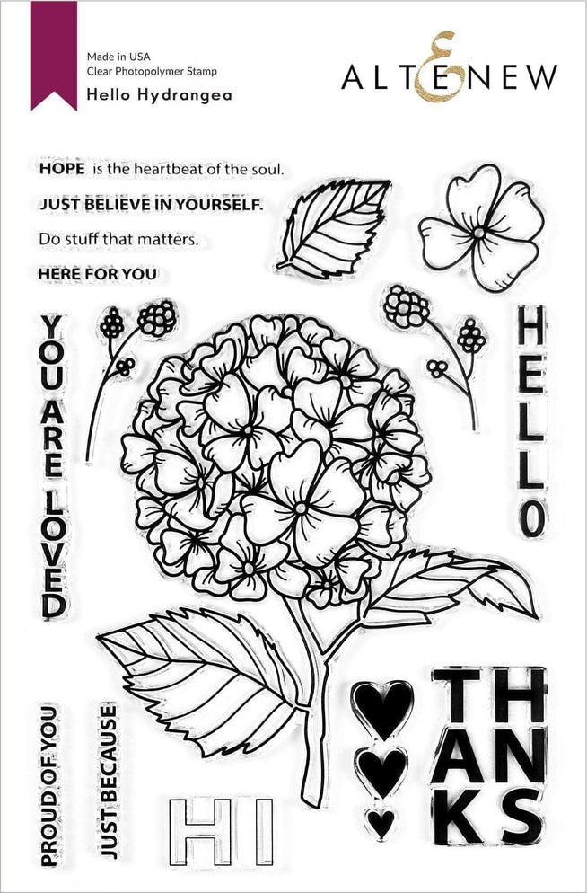 Photocentric Clear Stamps Hello Hydrangea Stamp Set