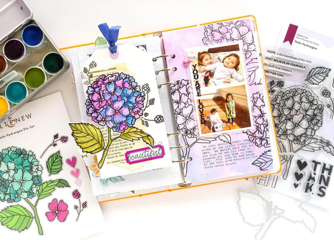 Photocentric Clear Stamps Hello Hydrangea Stamp Set