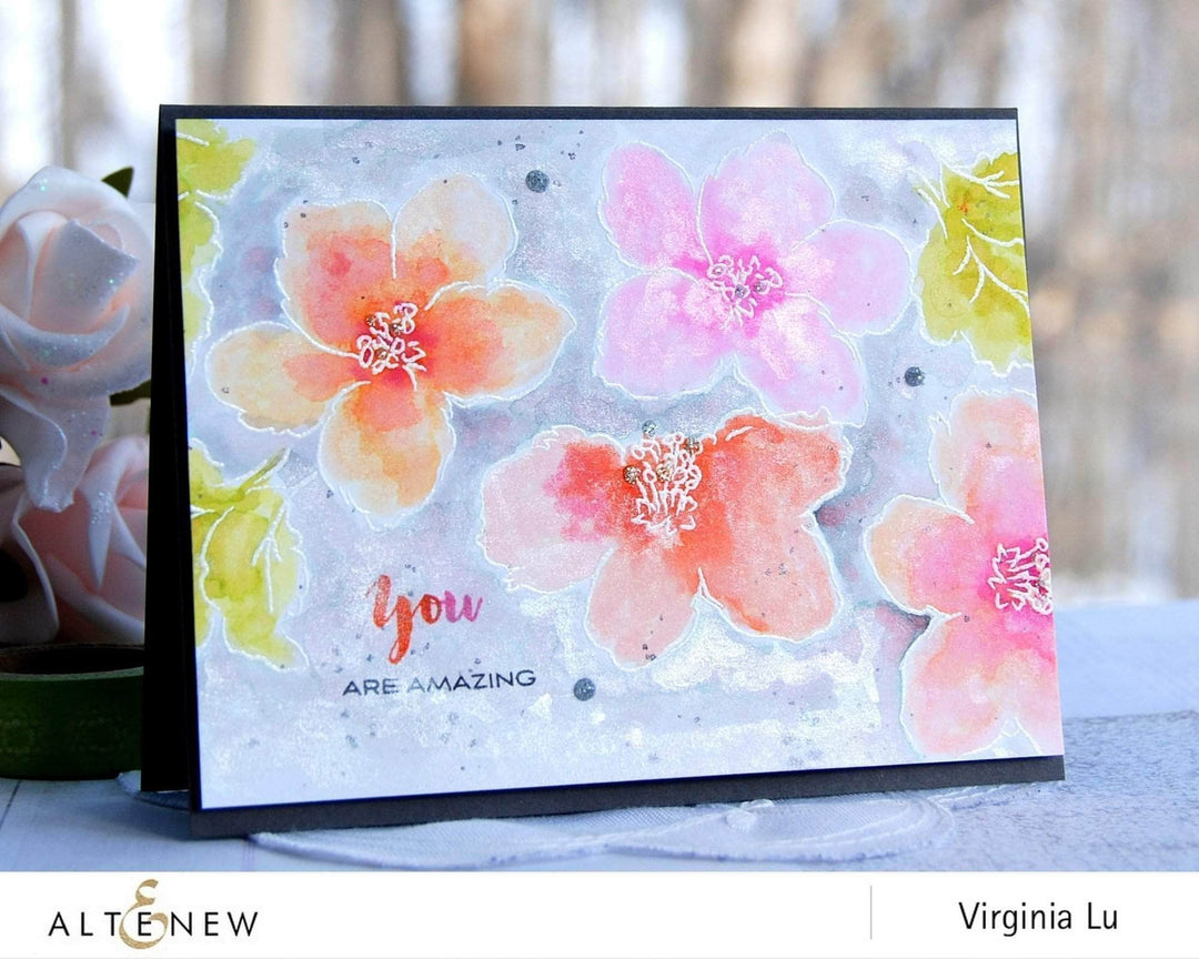 Photocentric Clear Stamps Hibiscus Bouquet Stamp Set