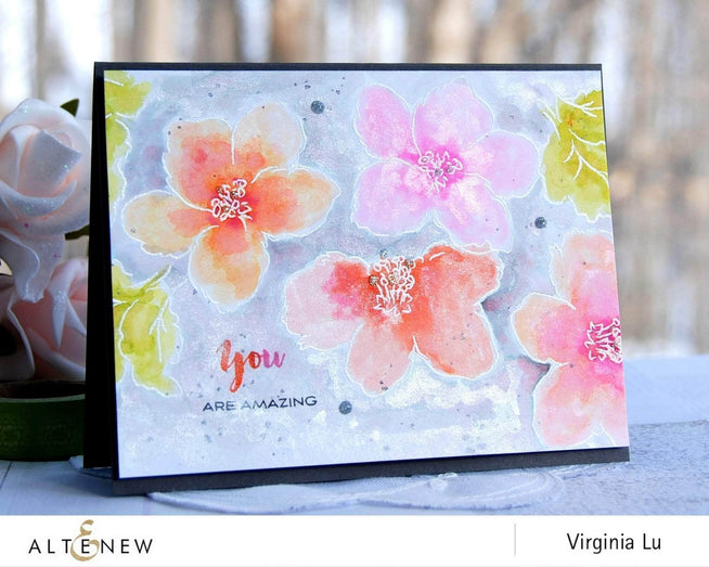 Photocentric Clear Stamps Hibiscus Bouquet Stamp Set