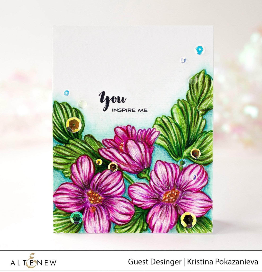 Photocentric Clear Stamps Hibiscus Bouquet Stamp Set