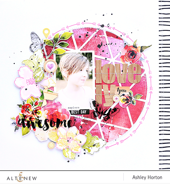 Photocentric Clear Stamps Hibiscus Bouquet Stamp Set