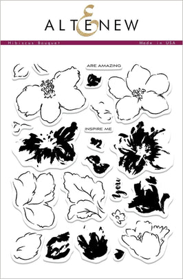 Photocentric Clear Stamps Hibiscus Bouquet Stamp Set