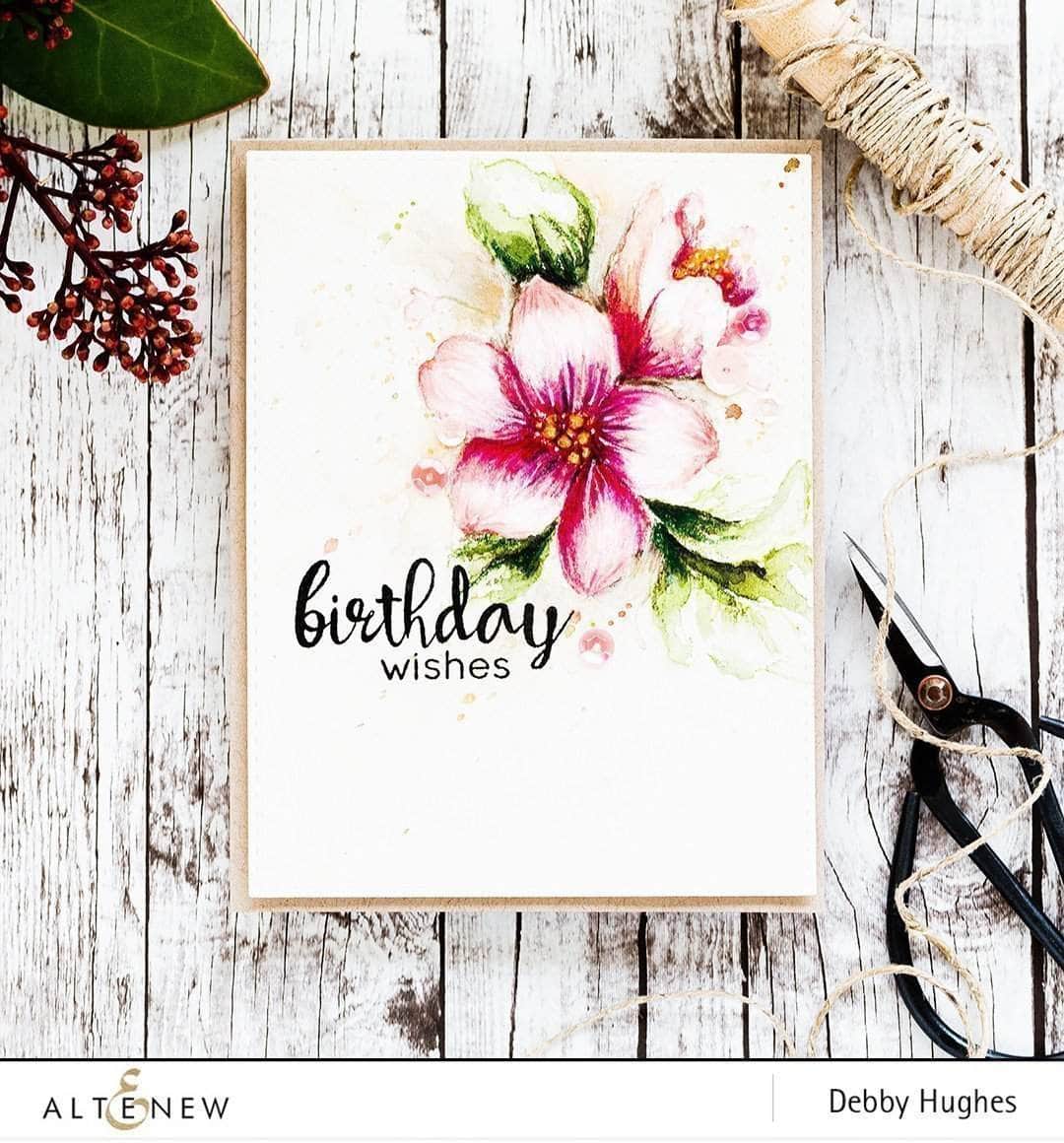 Photocentric Clear Stamps Hibiscus Bouquet Stamp Set