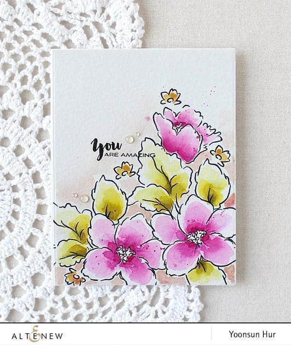Photocentric Clear Stamps Hibiscus Bouquet Stamp Set