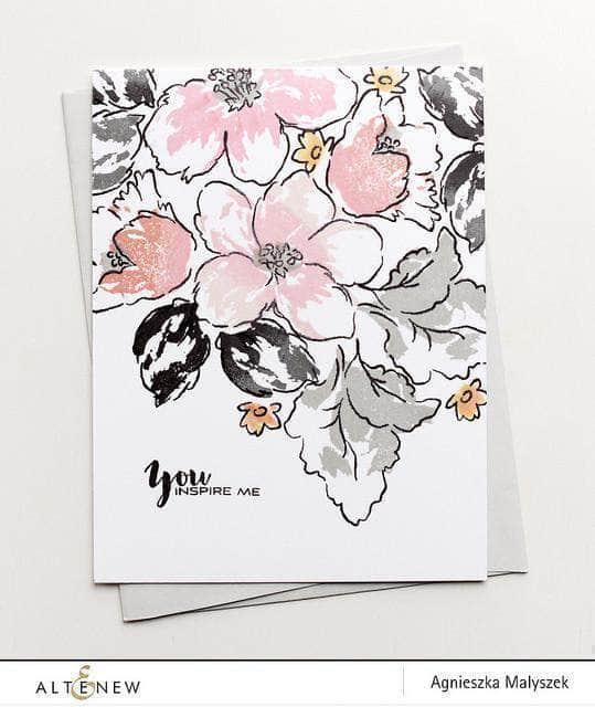 Photocentric Clear Stamps Hibiscus Bouquet Stamp Set