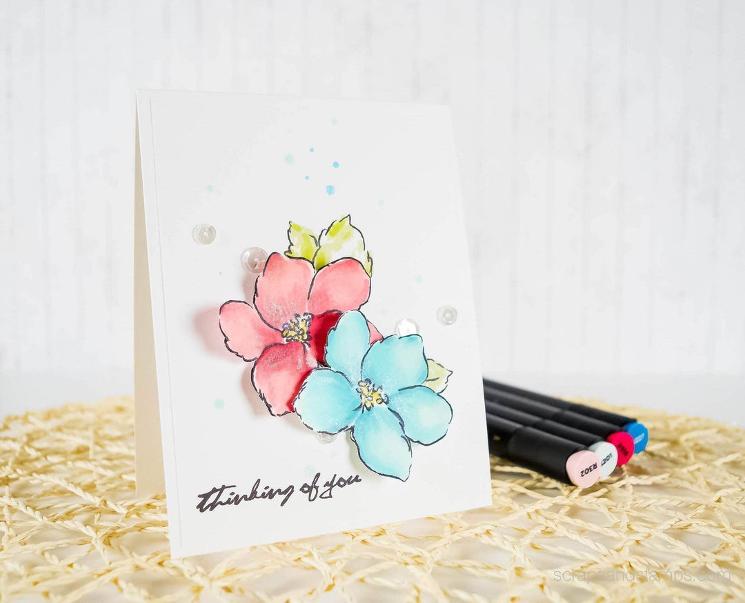 Photocentric Clear Stamps Hibiscus Bouquet Stamp Set