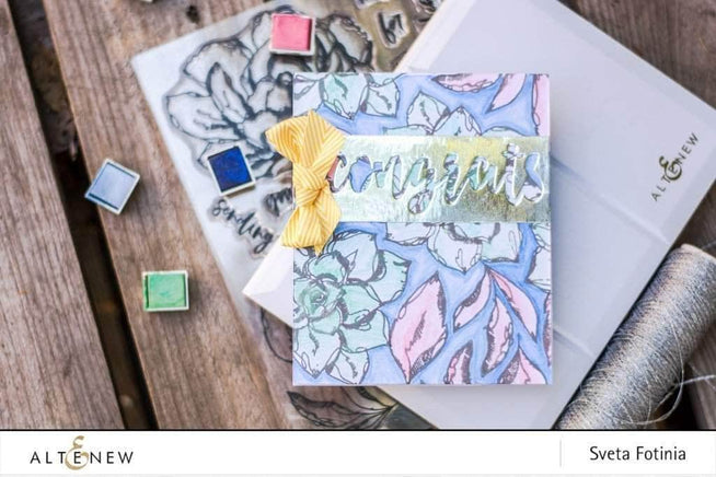 Photocentric Clear Stamps Inked Flora Stamp Set