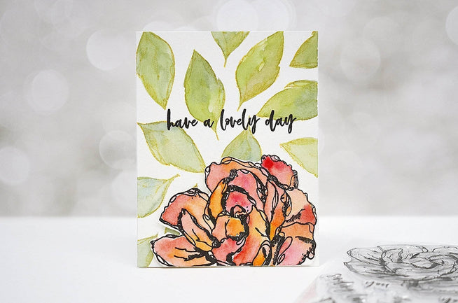Photocentric Clear Stamps Inked Flora Stamp Set