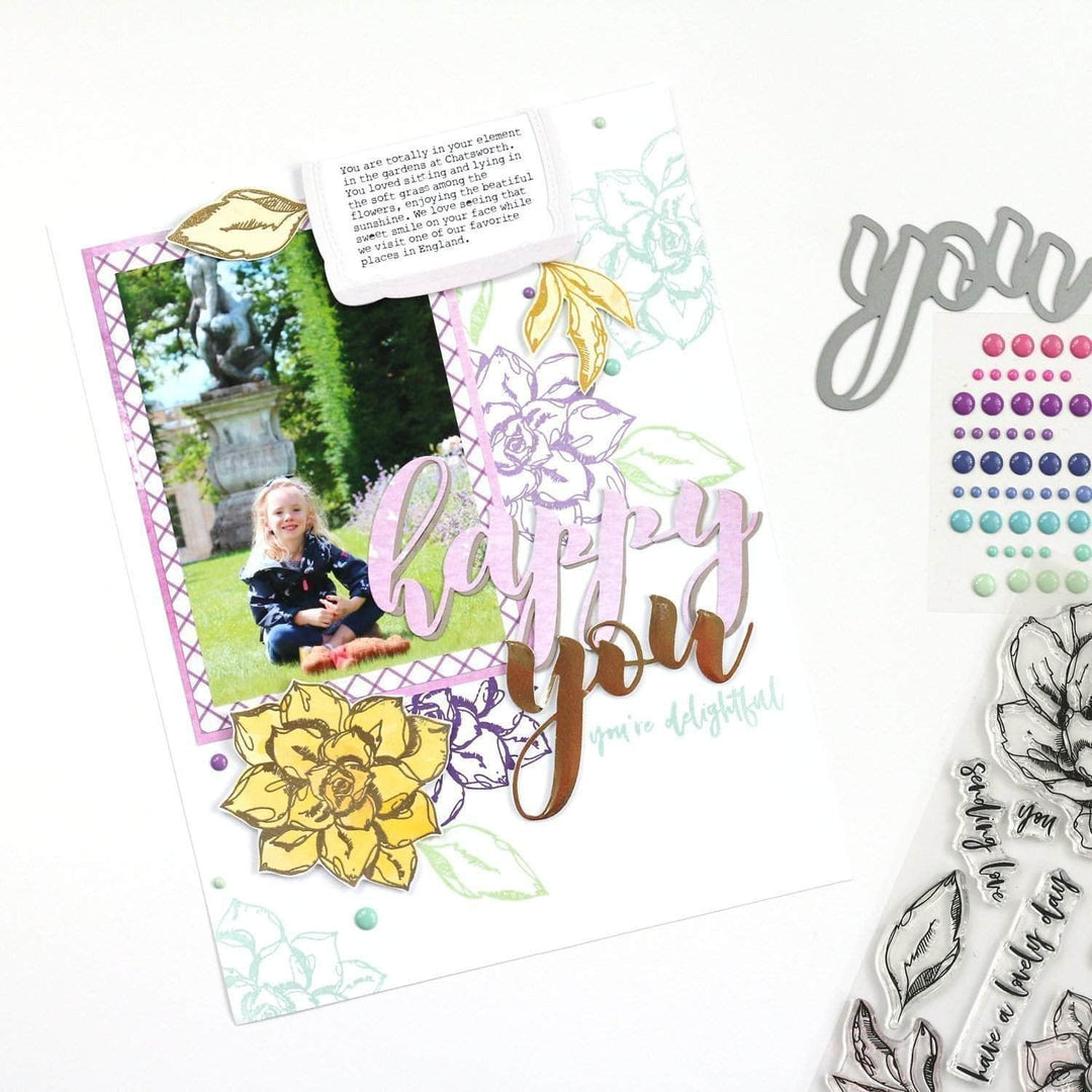 Photocentric Clear Stamps Inked Flora Stamp Set