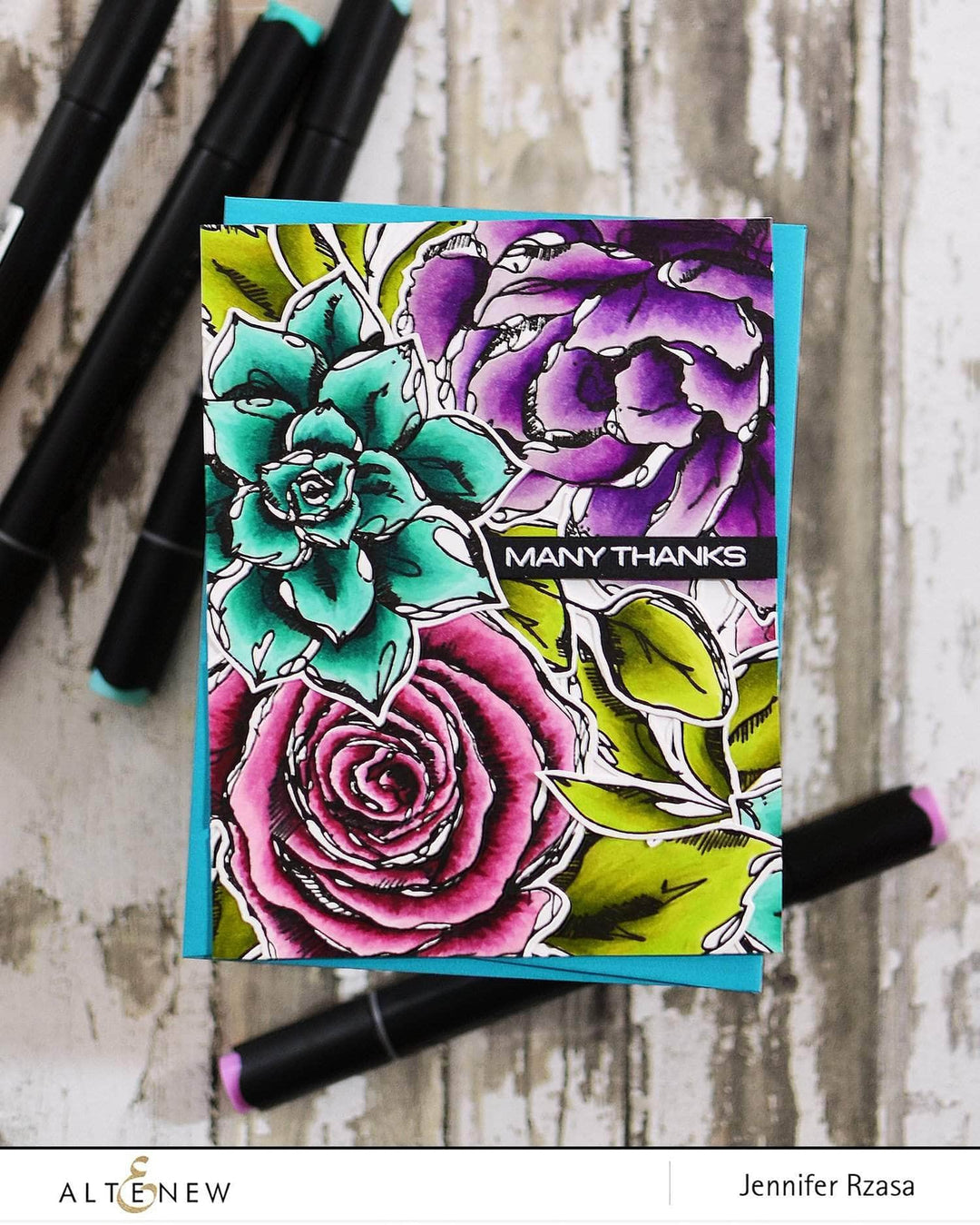 Z - Inked Flora Stamp Set