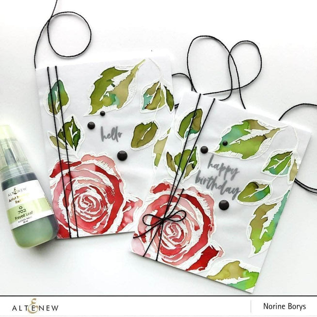Photocentric Clear Stamps Inked Rose Stamp Set