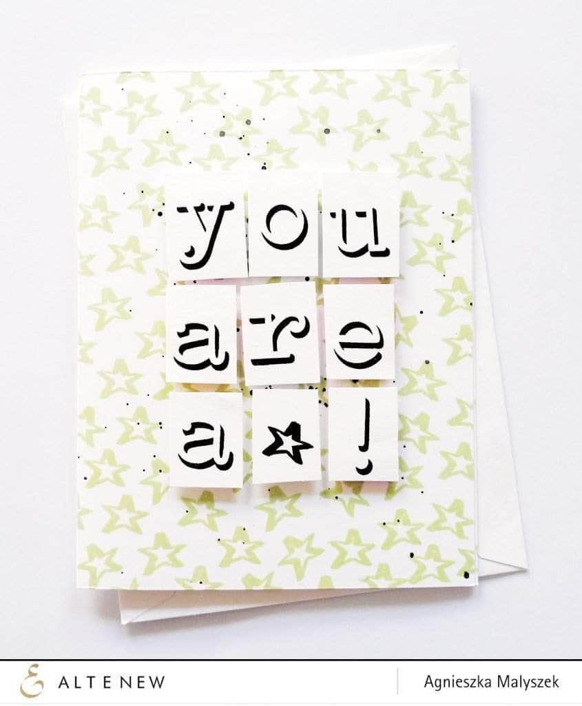 Altenew Clear Stamps Z - Invisible Alpha Stamp Set